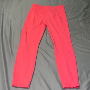 Neon Pink Athletic Leggings